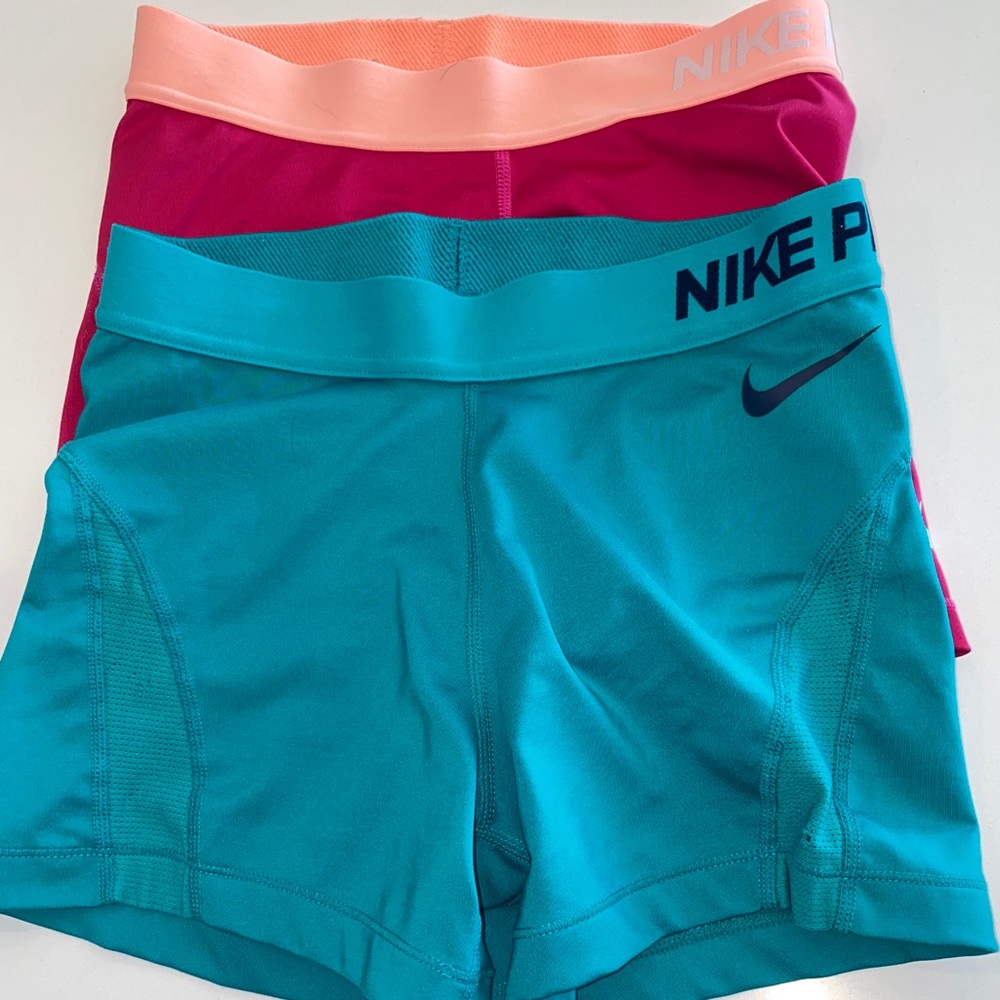 Two Pairs of Nike Pro shorts